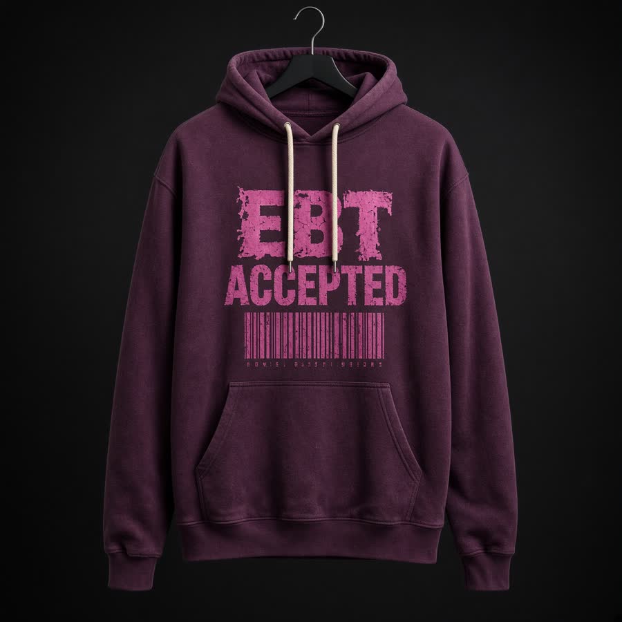 Plum hoodie printed EBT ACCEPTED