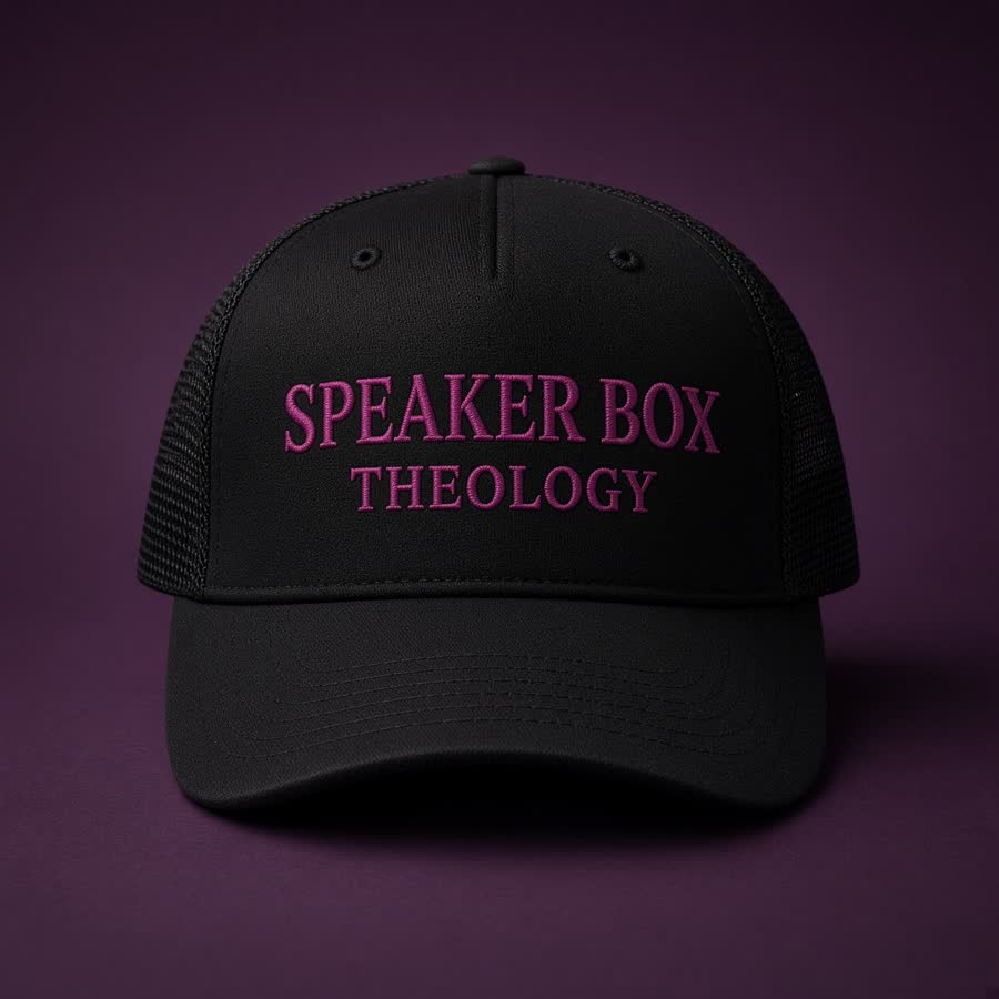Trucker hat embroidered Speaker Box Theology